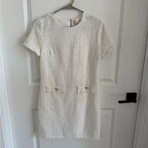 Bebop White Textured Dress